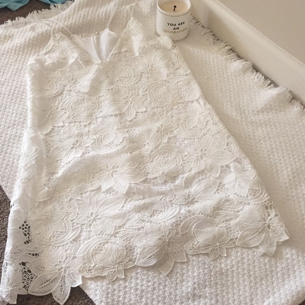 White lace dress